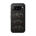Black GNX Phone Case, Three-View Muscle Car Vector Tough Cover