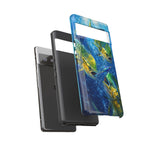 Mahi Mahi School Phone Case, Dorado Fish Frenzy Cover for Anglers