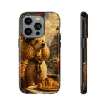 Poodle in Beret Phone Case | Vintage Paris Café Illustration