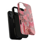 Pink Lip Gloss Heart Mirror Phone Case Girly Tough Case