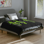 1971 Demon Muscle Car Blanket | Vintage Green Throw