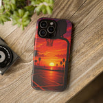 Basketball Court Sunset Phone Case | Tough Phone Case