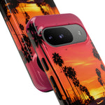 Matte Black Countach Sunset Tough Phone Case - Wedge Silhouette