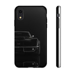 Black 1969 Corvette Art Phone Case, C3 Stingray Sports Car Tough Cover
