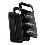 Silver Hakosuka Skyline Classic Sports Car Tough Phone Case for JDM Fans