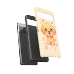 Golden Retriever Heart Eyes Kawaii Pet Dog Art Tough Phone Case