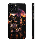 Chrome Skull Sunset Reflection Phone Case Tough Cover Gift