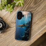 Cobia Reef Phone Case, Shaft of Light Ocean Fishing Tough Cover