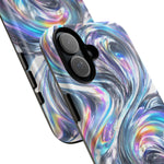 Chrome Metallic Swirl  Art Tough Phone Case