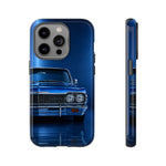 Blue Impala 1964 Phone Case, Classic Lowrider Tough Cover for Classic Car Fans
