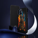Doberman Bandana Portrait Tough Phone Case - Color Splash