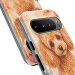 Miniature Poodle Whimsical Watercolor Art Tough Phone Case