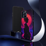 Neon Geisha Silhouette Phone Case | Tough Cover
