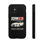 R34 Skyline GT-R JDM Rising Sun Tough Phone Case Cover Gift