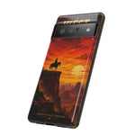 Western Sunset Cowboy Phone Case | Rugged Protective Cover