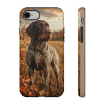 German Wirehaired Pointer Autumn Art Tough Phone Case