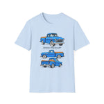 1957 Chevy 3100 Classic Truck T-Shirt | Vintage Pickup Trio Illustrations