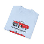 1955 Fairlane Sunliner Classic Car T-Shirt | Vintage Red Convertible