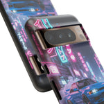 Skyline GT-R Tokyo Rain JDM Night Art Tough Phone Case