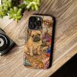 Guilty French Bulldog Phone Case, Confetti Watercolor Cover