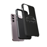 1969 Camaro Black Restomod Front Tough Phone Case Cover Gift