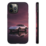 Soft White C3 Corvette Mauve Sky Phone Case