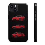 Red MR2 JDM Sports Car Phone Case Tough Multi View