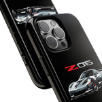 Silver C6 Z06 Phone Case for Chevy Fans, Tough Cover