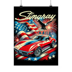 American Stingray Corvette Poster Classic C3 USA Muscle Car