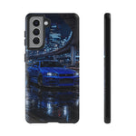 Skyline GT-R R34 Bayside Blue Tokyo Night Art Tough Phone Case