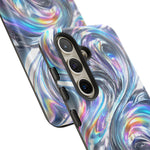 Chrome Metallic Swirl  Art Tough Phone Case