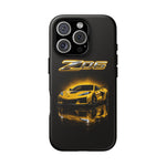 Z06 Corvette Phone Case, Yellow Neon Chrome Studio Cover