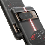 Camaro ZL1 Phone Case, Black Red Racing Stripe Studio Cover, Gift