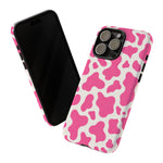 Pink Cow Print Tough Case | Phone Protective Hard cover