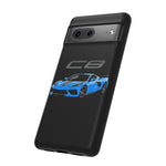 Rapid Blue C8 Corvette Vector Tough Phone Case