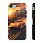 1969 C3 Corvette Phone Case, Orange Mountain Pass Motion Blur