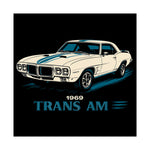 1969 Trans Am Poster Wall Art Print Classic Muscle Car Garage Decor