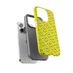 Acid Smiley Repeat Pattern Art Tough Phone Case