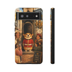 Corgi Royal Guard phone case | Cute British corgi soldier illustration