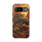 Land Cruiser FJ40 Classic 4x4 Red Rock Canyon Art Tough Phone Case