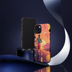 Retro Runner Sunset phone case | 80s Vaporwave jogging design