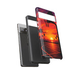 Basketball Court Sunset Phone Case | Tough Phone Case