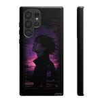 Melancholy Data Poster Phone Case, Glitch Anime Sky Tough Cover