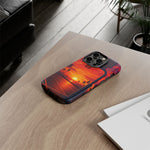 Basketball Court Sunset Phone Case | Tough Phone Case