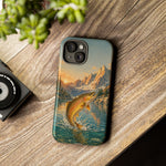 Leaping Golden Trout Lake Scene phone case | Tough Cover