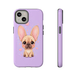 French Bulldog Bat Ears Kawaii Pet Dog Art Tough Phone Case