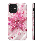 Pink Glitter Star Tough Case | Sparkle Phone Case