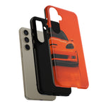 Orange C6 Z06 Studio Tough Phone Case for Sports Car Drivers