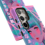 Neon Cyber Geisha phone case | Tough Case