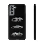 Silver Hakosuka Skyline Classic Sports Car Tough Phone Case for JDM Fans